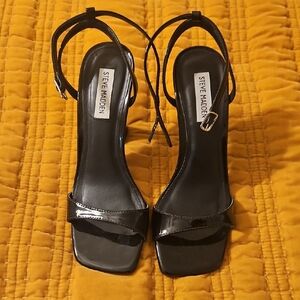 Steve Madden Glossy Black Heels